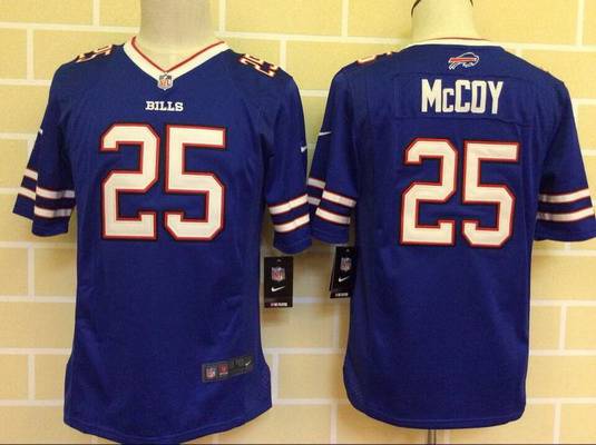 Kids NFL Buffalo Bills #25 McCoy Blue Jersey