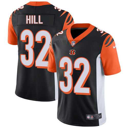 NFL Cincinnati Bengals #32 Hill Black Vapor Limited Jersey