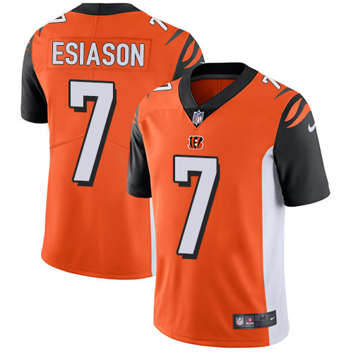 NFL Cincinnati Bengals #7 Esiason Orange Vapor Limited Jersey
