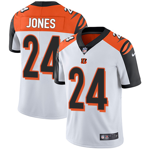 NFL Cincinnati Bengals #24 Jones White Vapor Limited Jersey