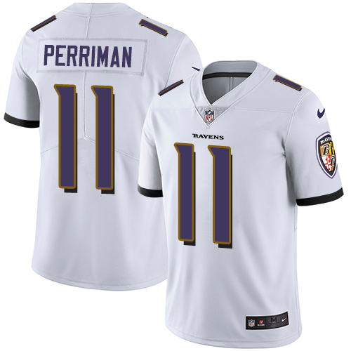 NFL Baltimore Ravens #11 Perriman White Vapor Limited Jersey