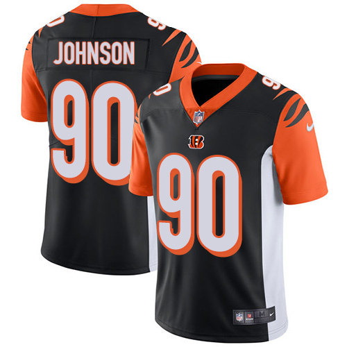NFL Cincinnati Bengals #90 Johnson Black Vapor Limited Jersey