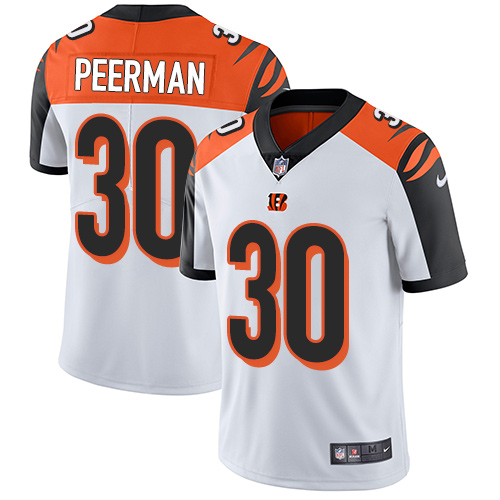 NFL Cincinnati Bengals #30 Peerman White Vapor Limited Jersey