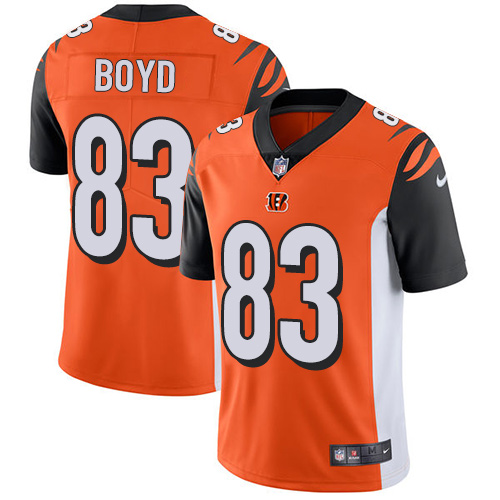 NFL Cincinnati Bengals #83 Boyd Orange Vapor Limited Jersey