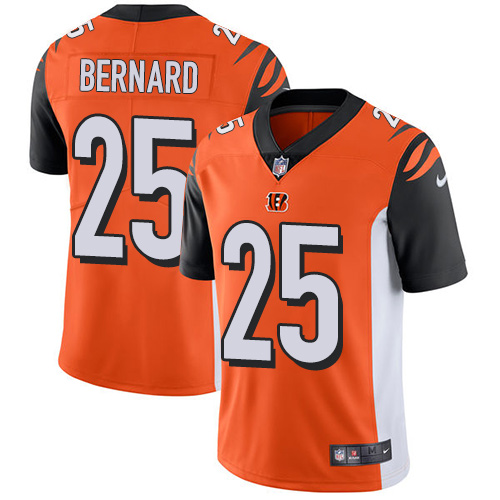 NFL Cincinnati Bengals #25 Bernard Orange Vapor Limited Jersey