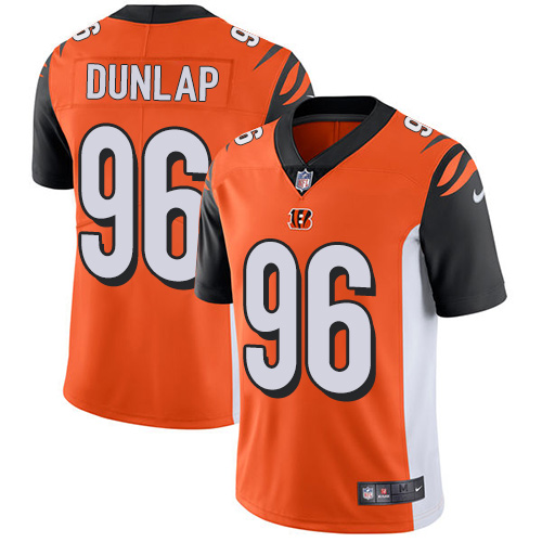 NFL Cincinnati Bengals #96 Dunlap Orange Vapor Limited Jersey