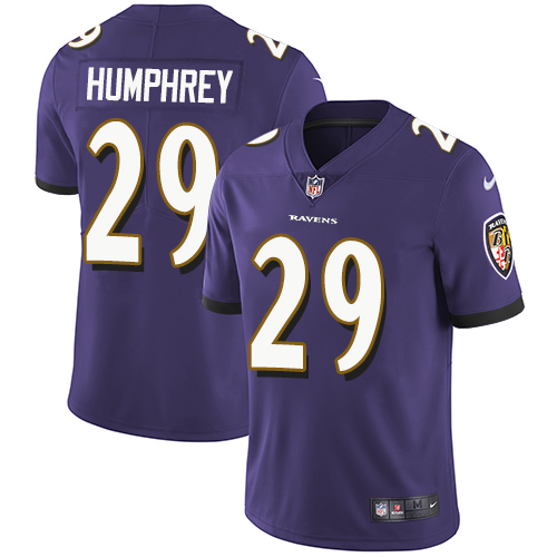 NFL Baltimore Ravens #29 Humphrey Purple Vapor Limited Jersey