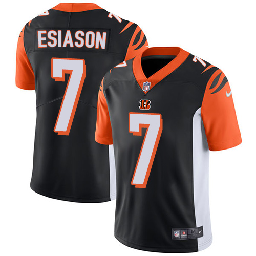 NFL Cincinnati Bengals #7 Esiason Black Vapor Limited Jersey