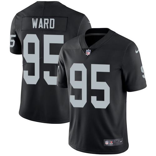 NFL Oakland Raiders #95 Ward Black Vapor Limited Jersey