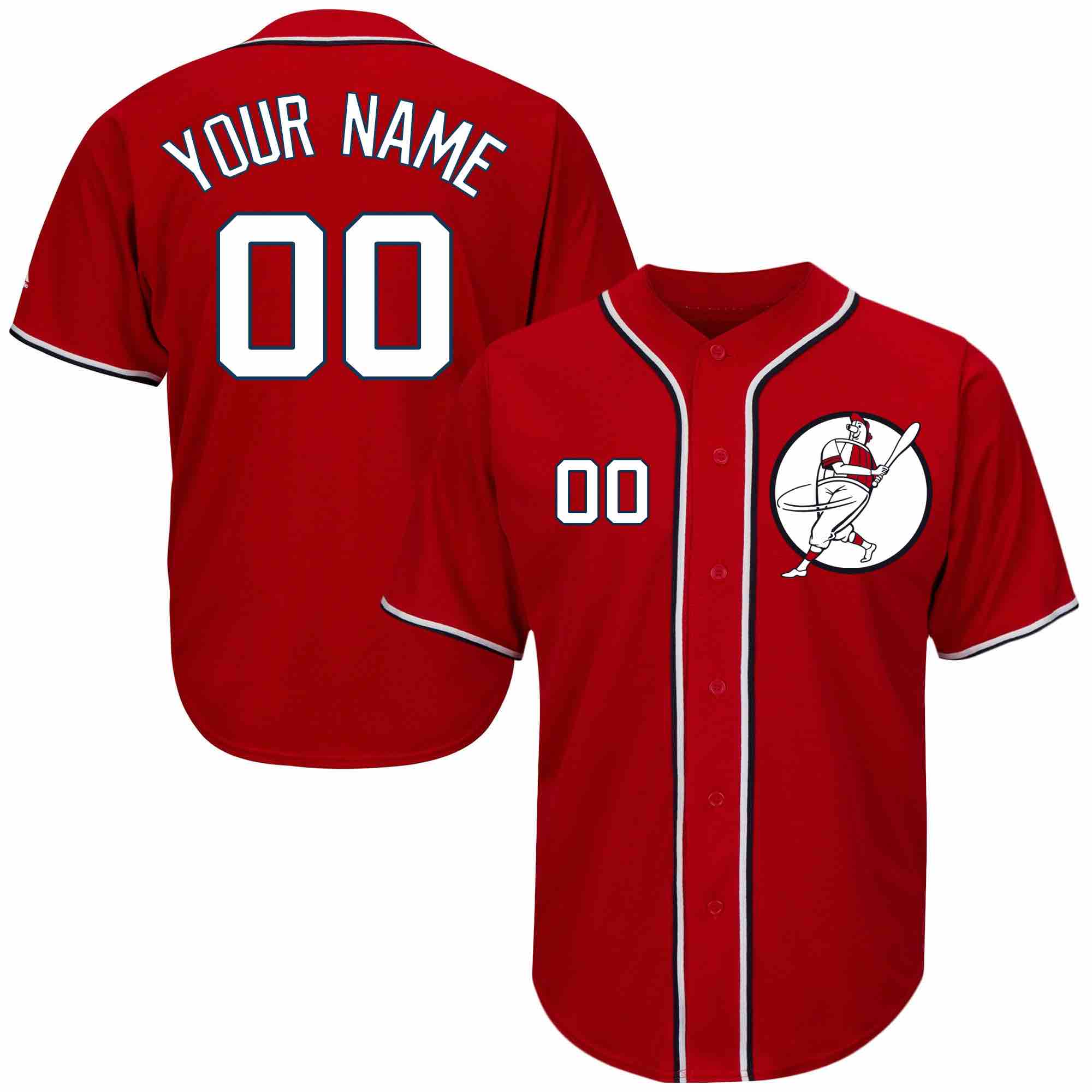 MLB Washington Nationals Personalized Red Elite Jersey