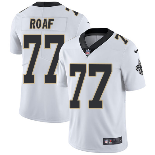 NFL New Orleans Saints #77 Roaf White Vapor Limited Jersey