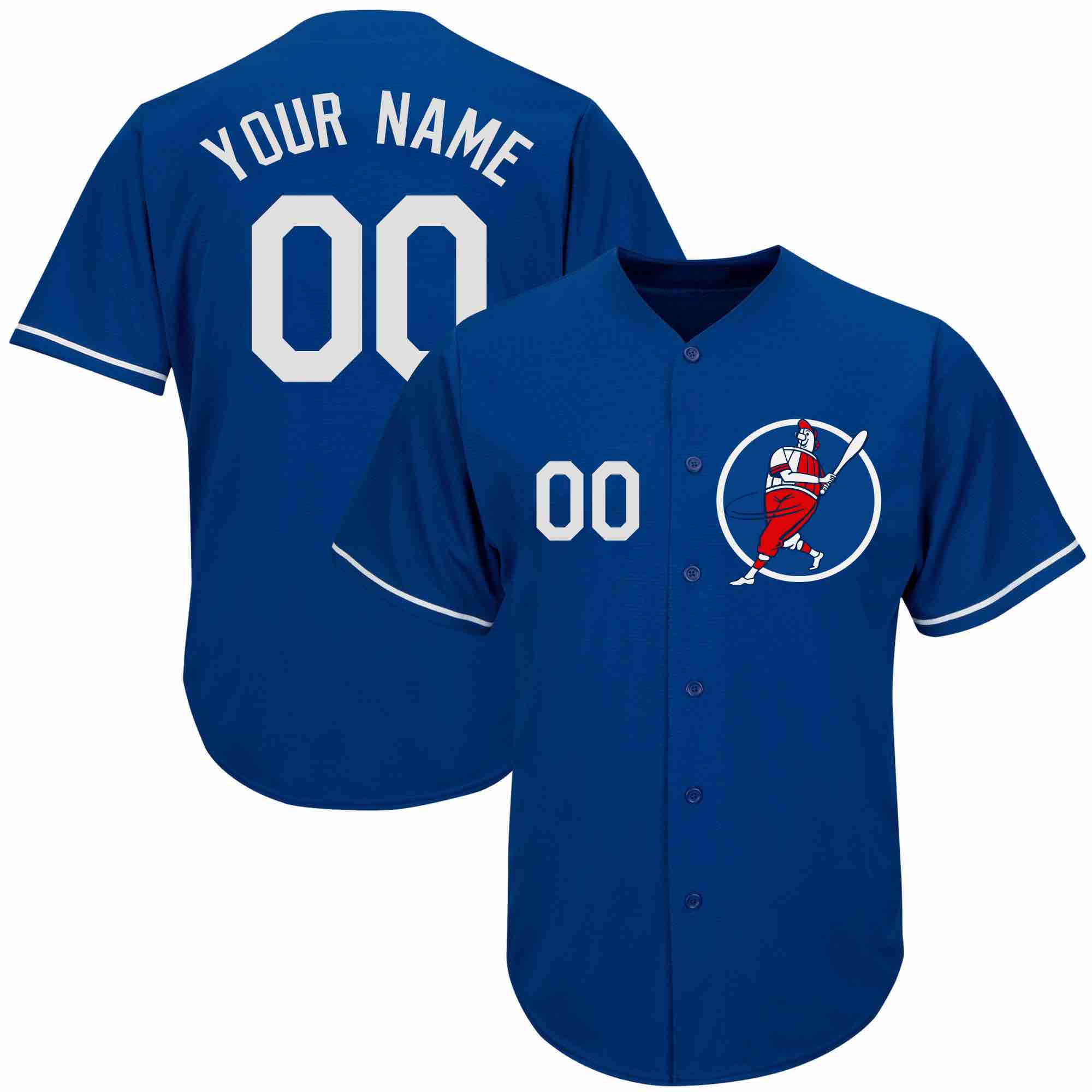MLB Los Angeles Dodgers Personalized Blue Color Jersey