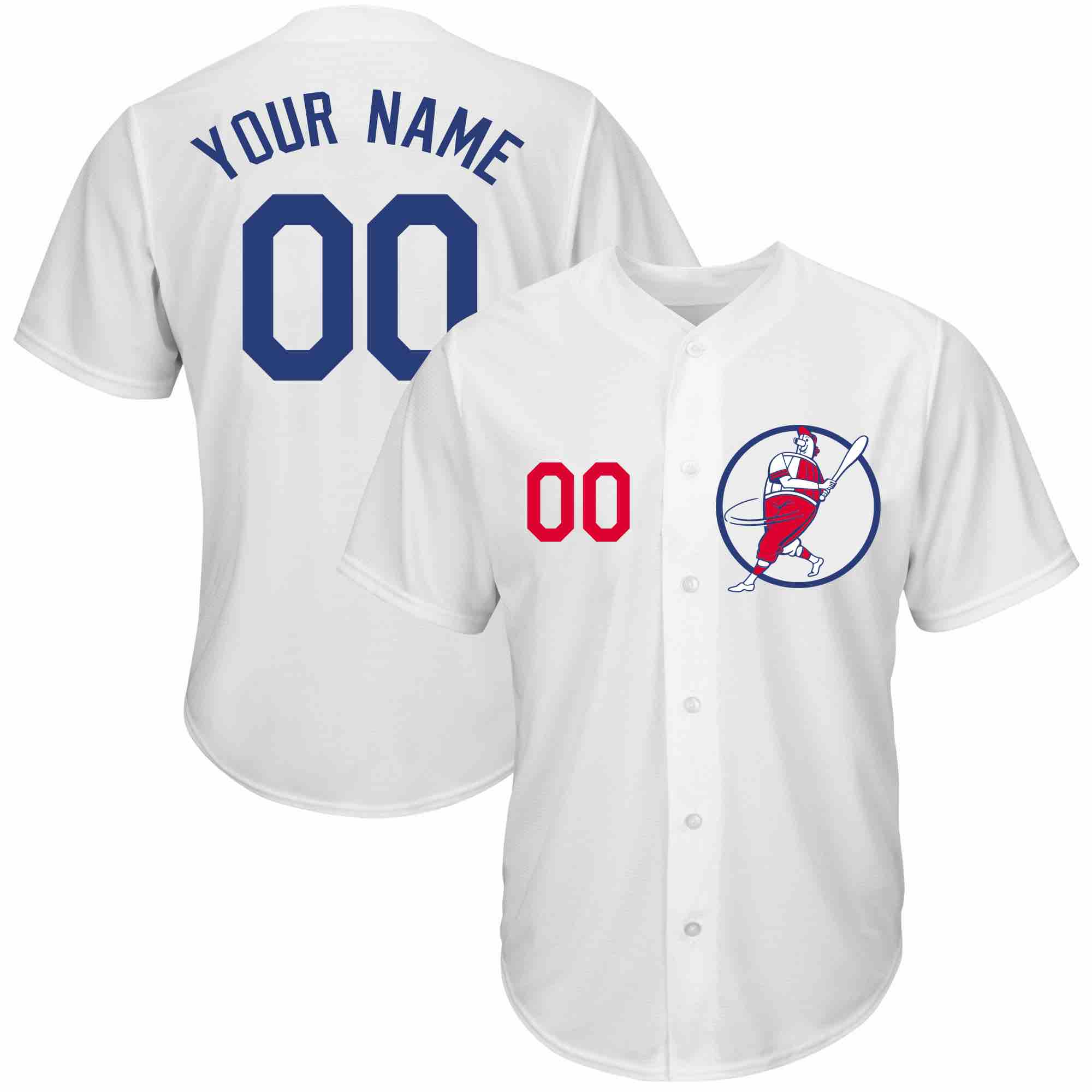 Womens MLB Los Angeles Dodgers Personalized White Jersey