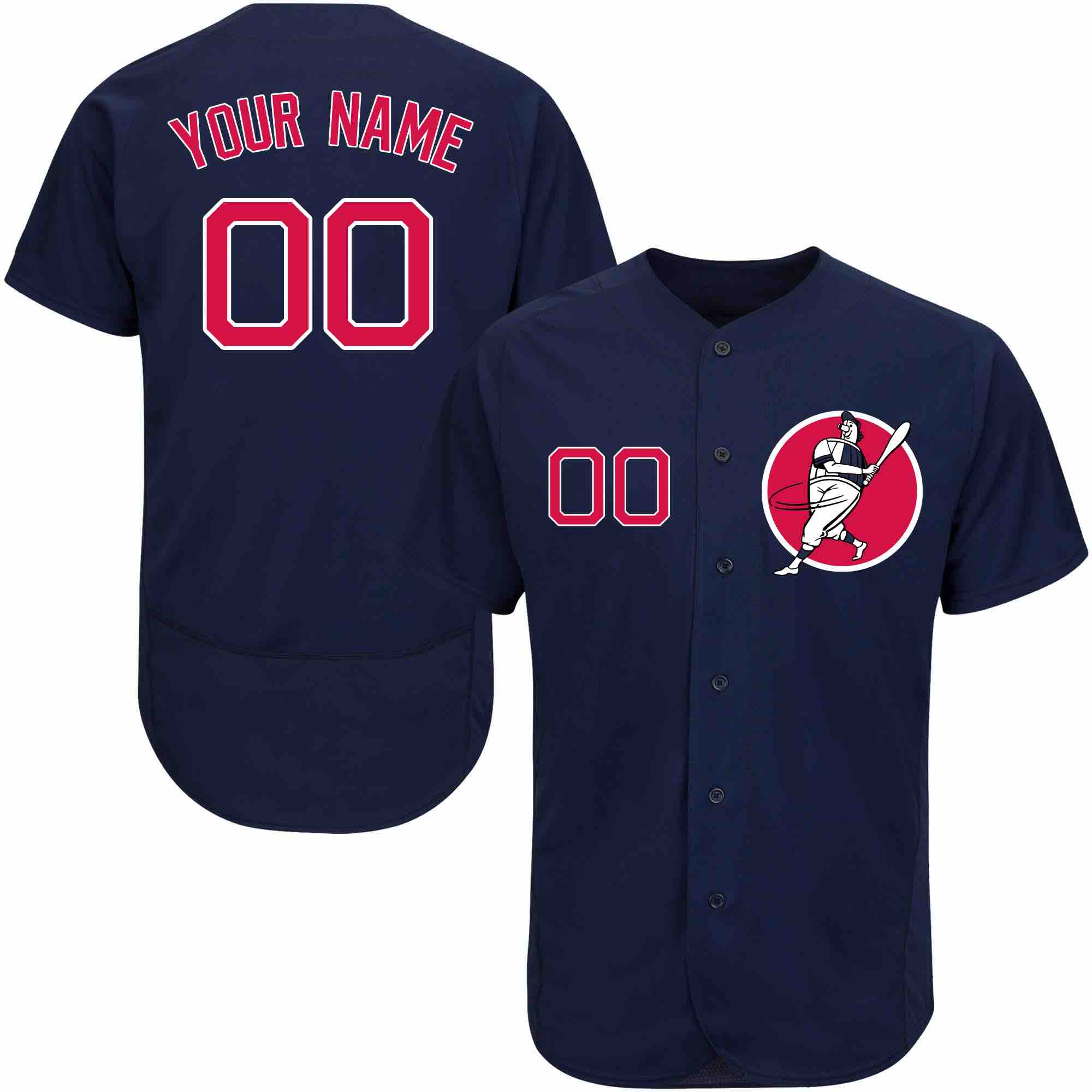 MLB Boston Red Sox Personalized Blue Elite Jersey