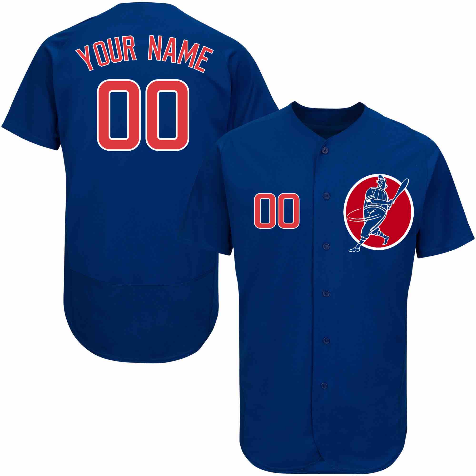 MLB Chicago Cubs Blue Personalized Jersey