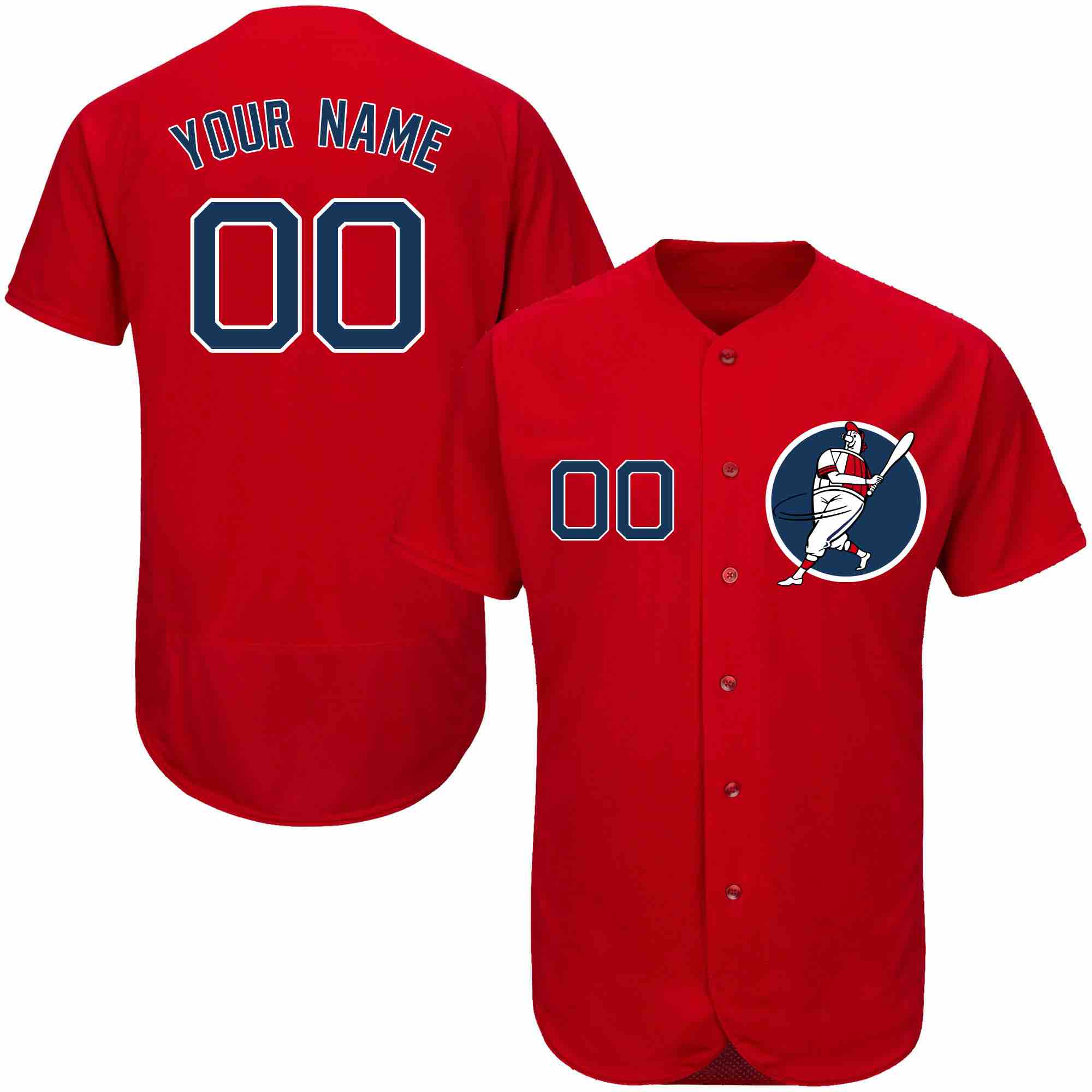MLB Boston Red Sox Personalized Red Elite Jersey