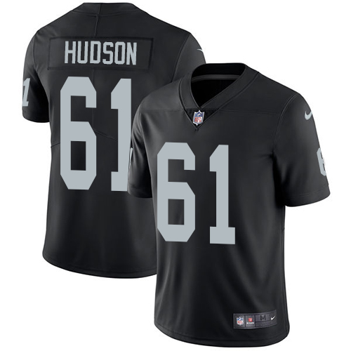 NFL Oakland Raiders #61 Hudson Black Vapor Limited Jersey