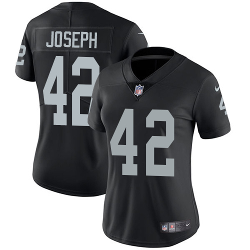Womens NFL Oakland Raiders #42 Joseph Black Vapor Limited Jersey