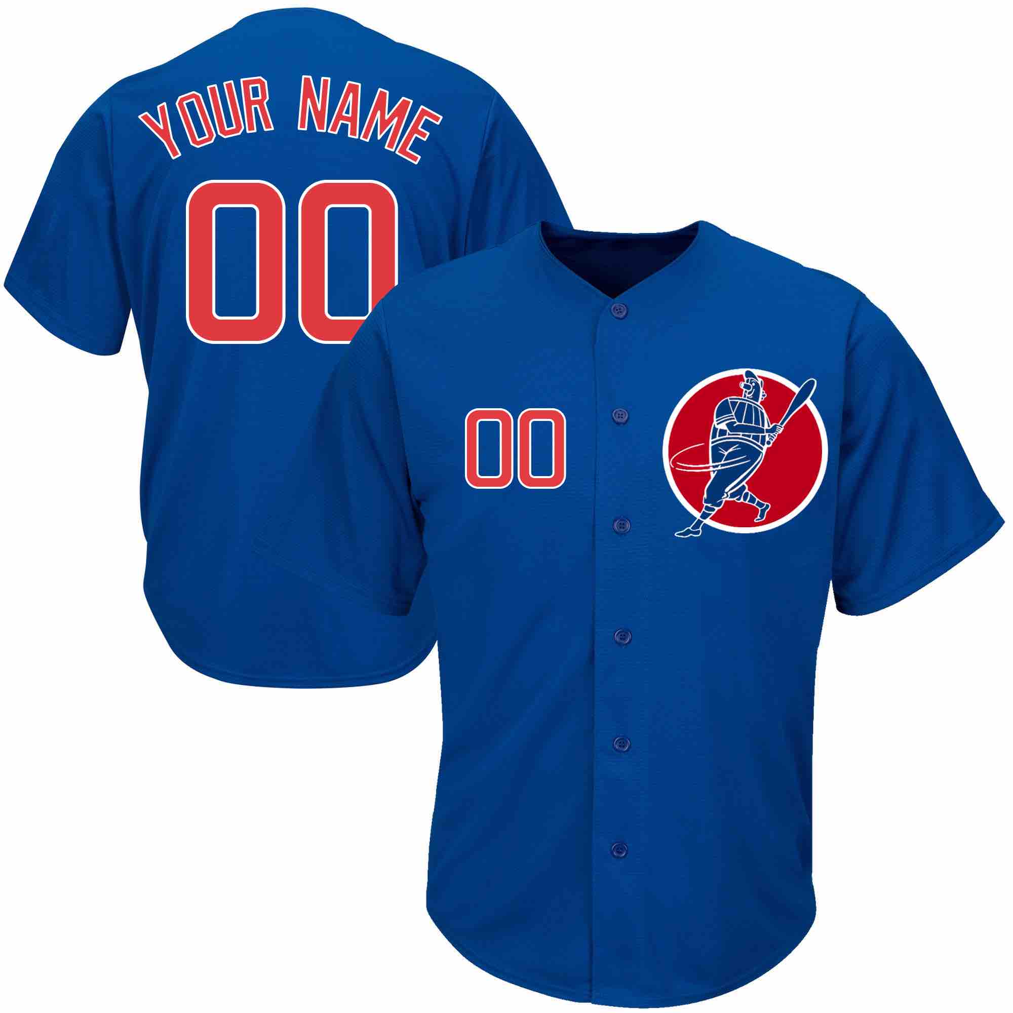 MLB Chicago Cubs Personalized Blue Color Jersey