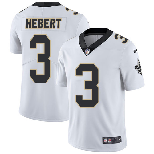 NFL New Orleans Saints #3 Hebert White Vapor Limited Jersey