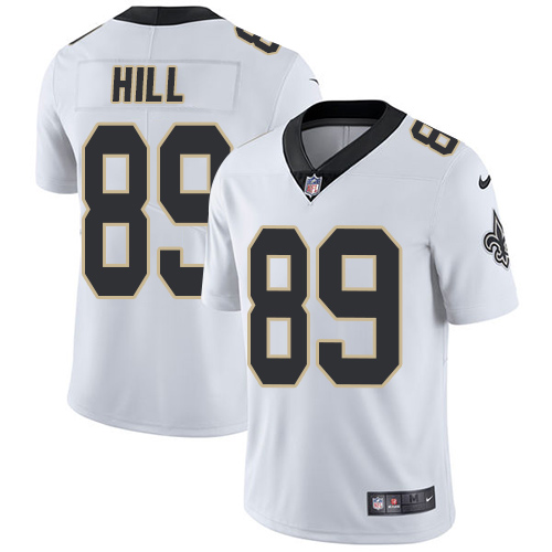 NFL New Orleans Saints #89 Hill White Vapor Limited Jersey