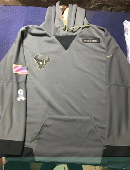 NFL Houston Texans Personalized Salute to Service Hoodie