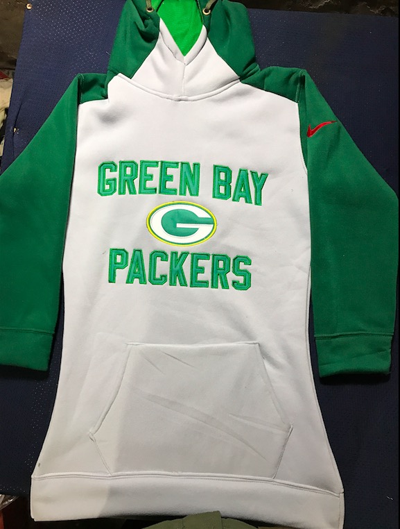 Womens NFL Green Bay Packers Personalized Hoodie