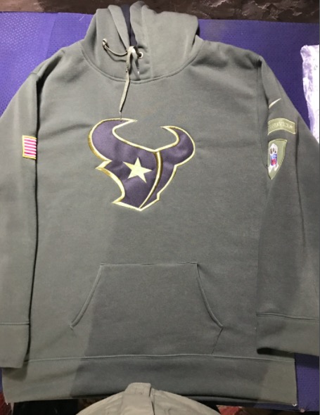 NFL Houston Texans Salute to Service Personalized Hoodie