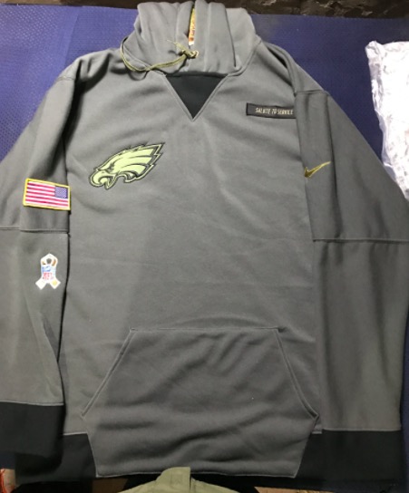 NFL Philadelphia Eagles Personalized Salute to Service Hoodie