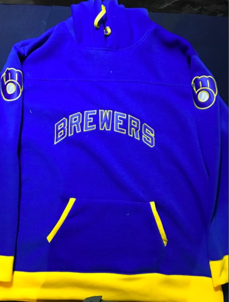 MLB Milwaukee Brewers Personalized Blue Hoodie