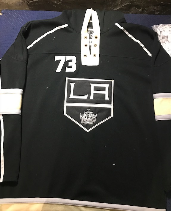 NHL Los Angeles Kings #73 Toffoli Black Personalized Hoodie