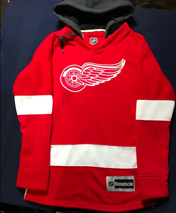 Womens NHL Detriot Red Wings Red Personalized Hoodie