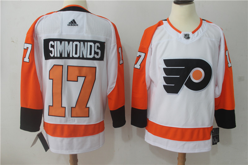 Adidas NHL Philadelphia Flyers #17 Simmonds White Jersey