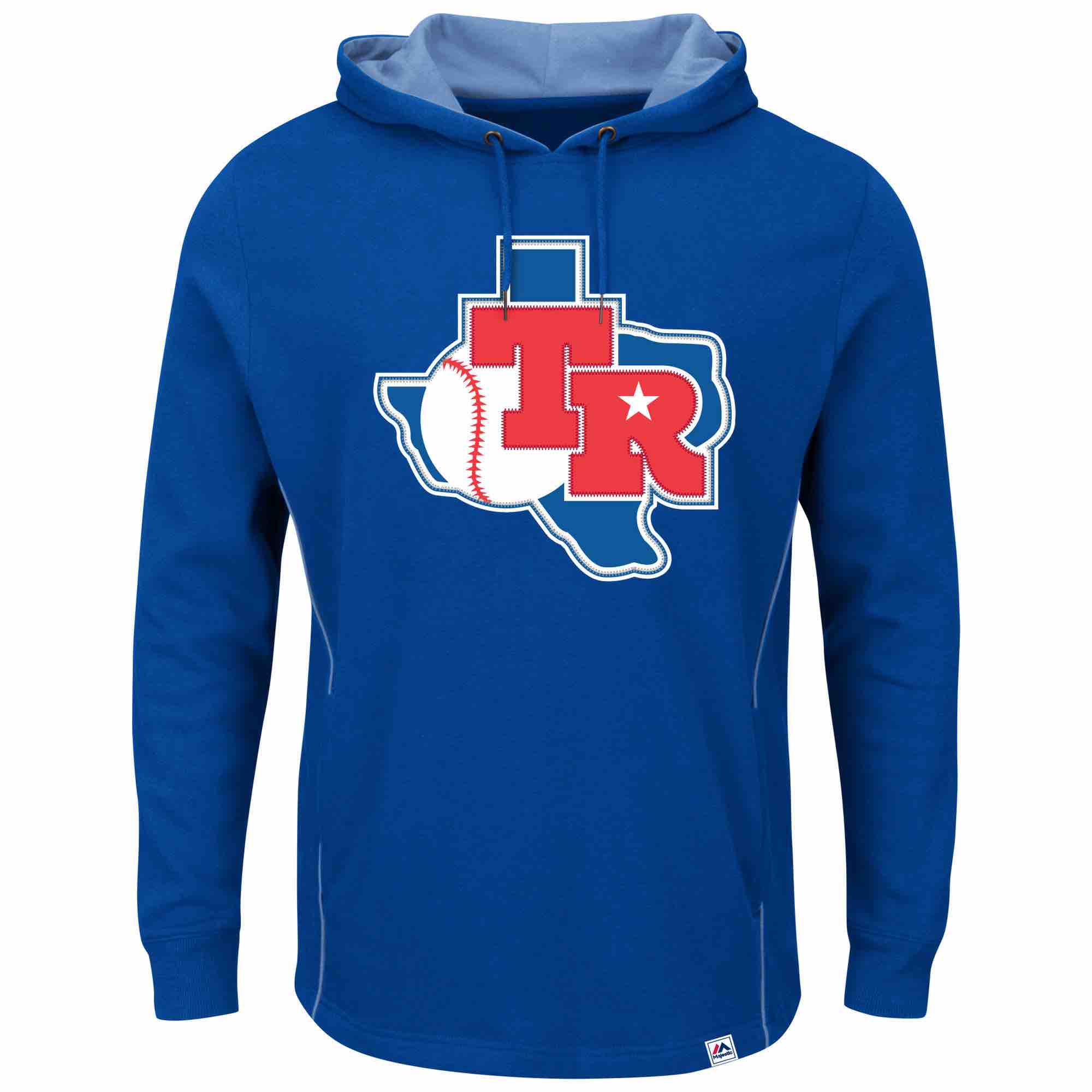 MLB Texas Rangers Personalized Blue Color Stitched Hoodie