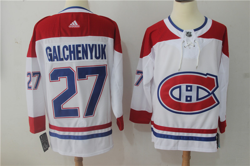 Adidas NHL Montreal Canadiens #27 Galchenyuk White Jersey
