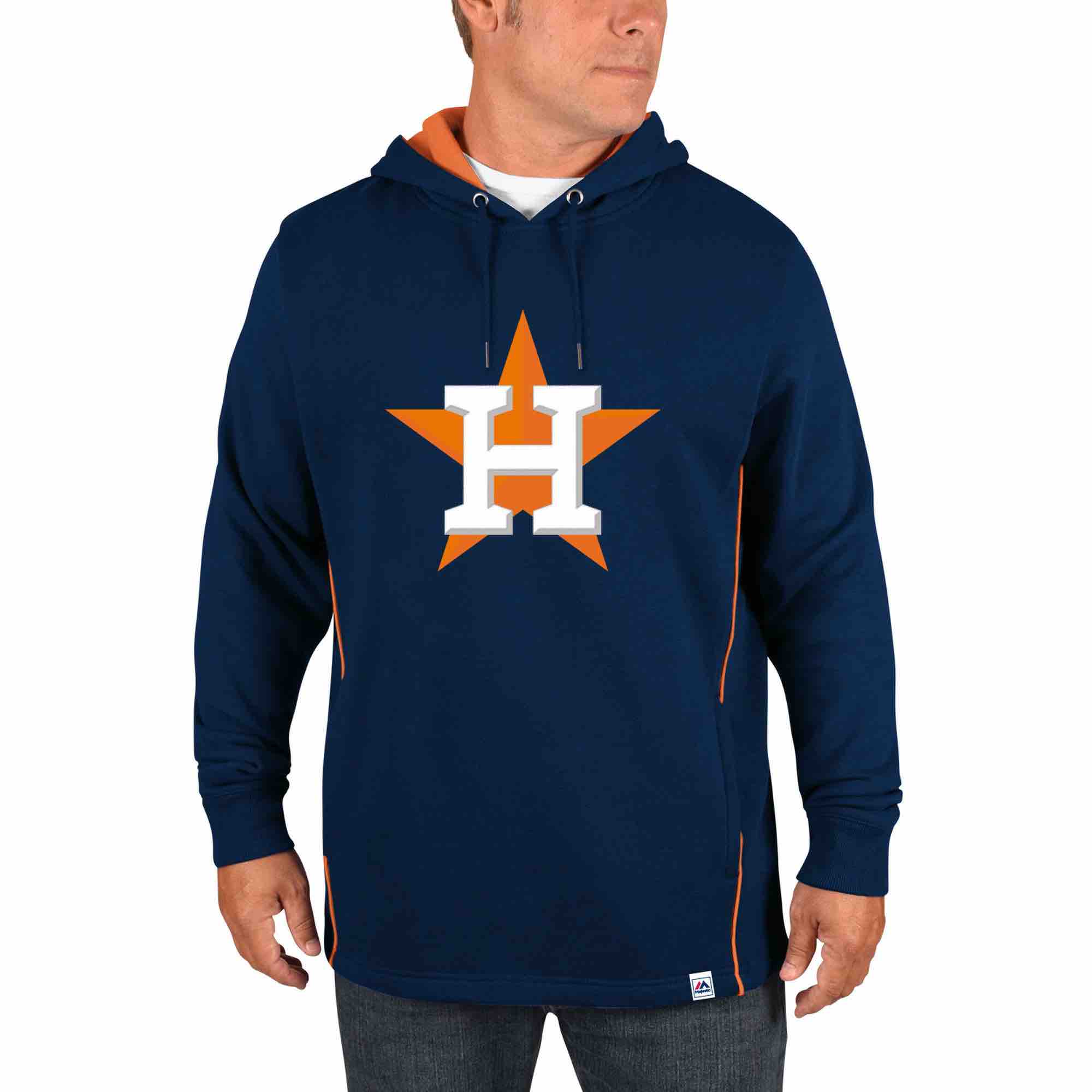 MLB Houston Astros Personalized Blue Stitched Hoodie