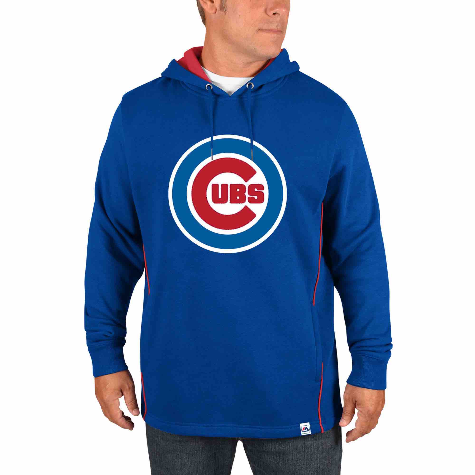 MLB Chicago Cubs Personalized Blue Stitched Hoodie