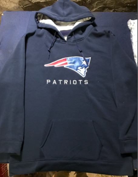 NFL New England Patriots Personalized Blue Hoodie