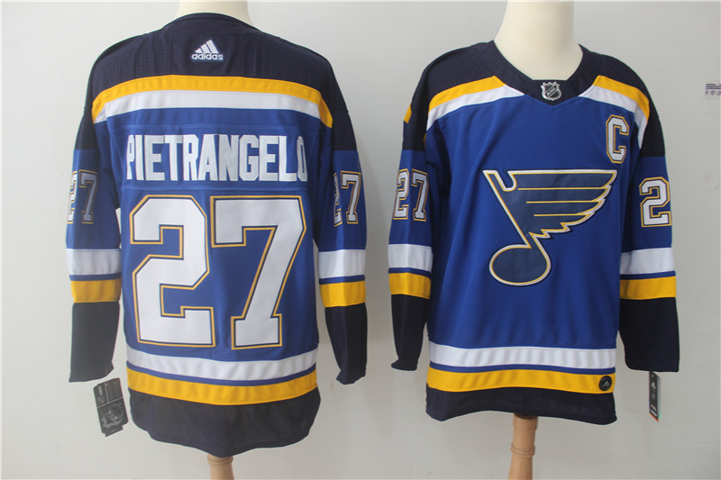 Adidas NHL St.Louis Blues #27 Pietrangelo Blue Jersey