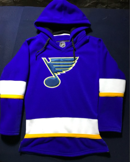 Womens NHL St.Louis Blues Personalized Blue Hoodie
