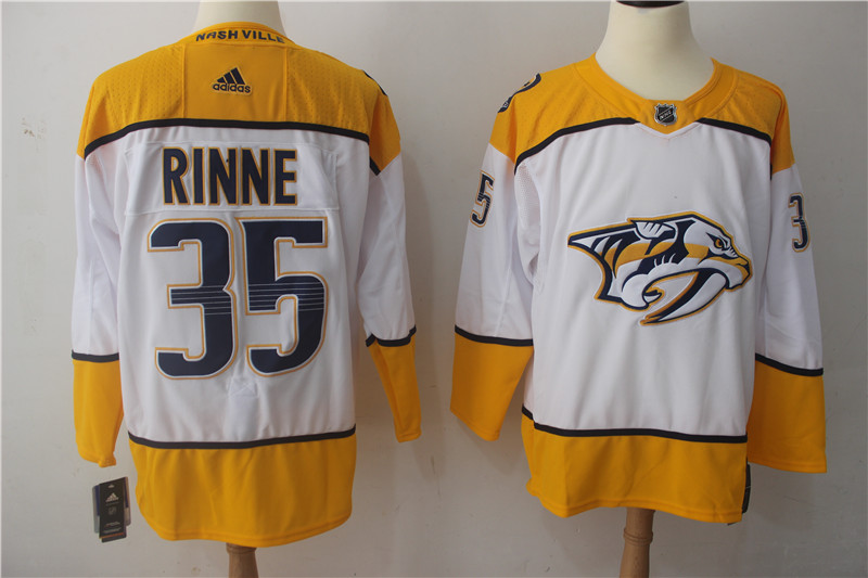 Adidas NHL Nashville Predators #35 Rinne White Jersey