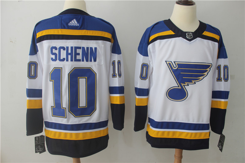 Adidas NHL St.Louis Blues #10 Schenn White Jersey