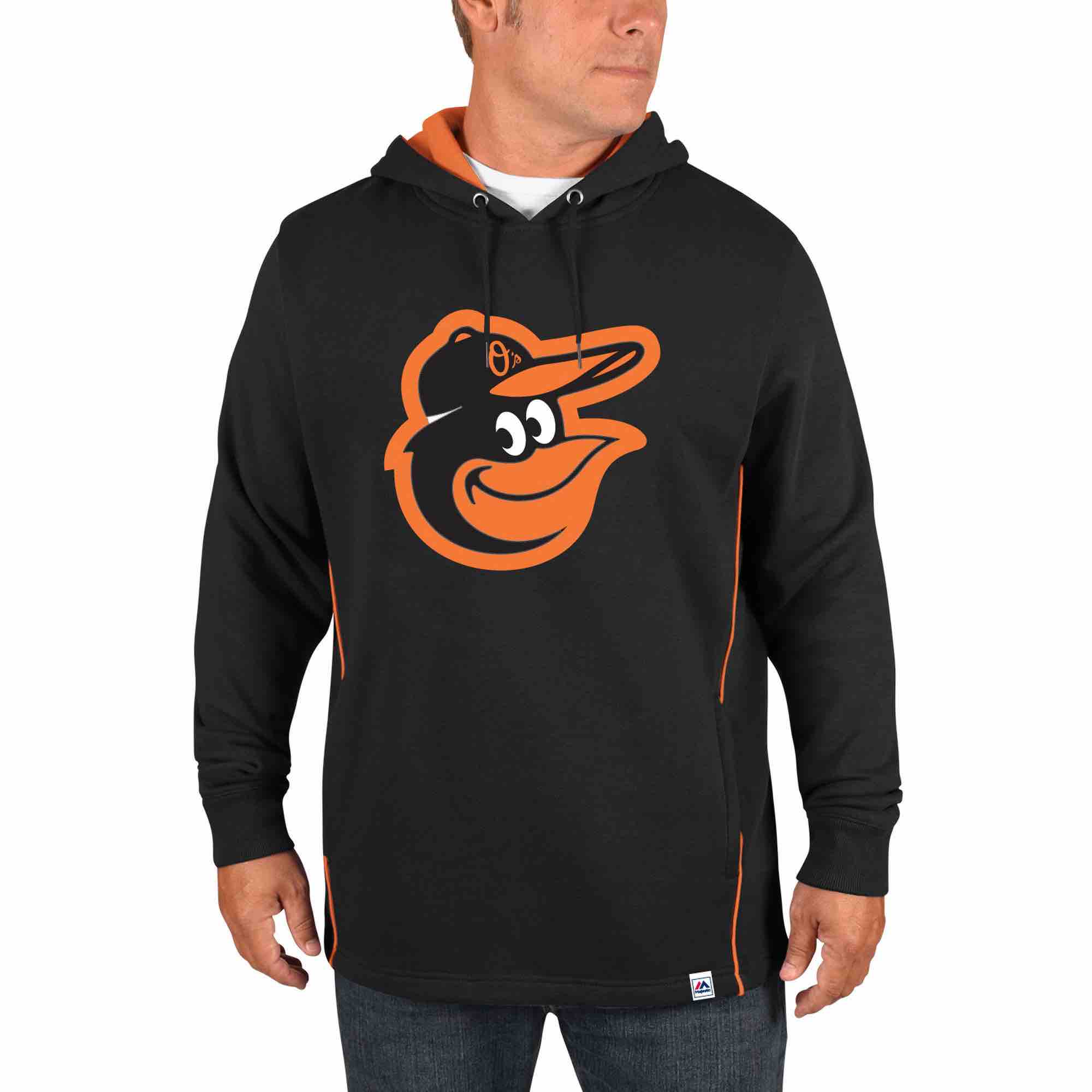 MLB Baltimore Orioles Personalized Black Stitched Hoodie