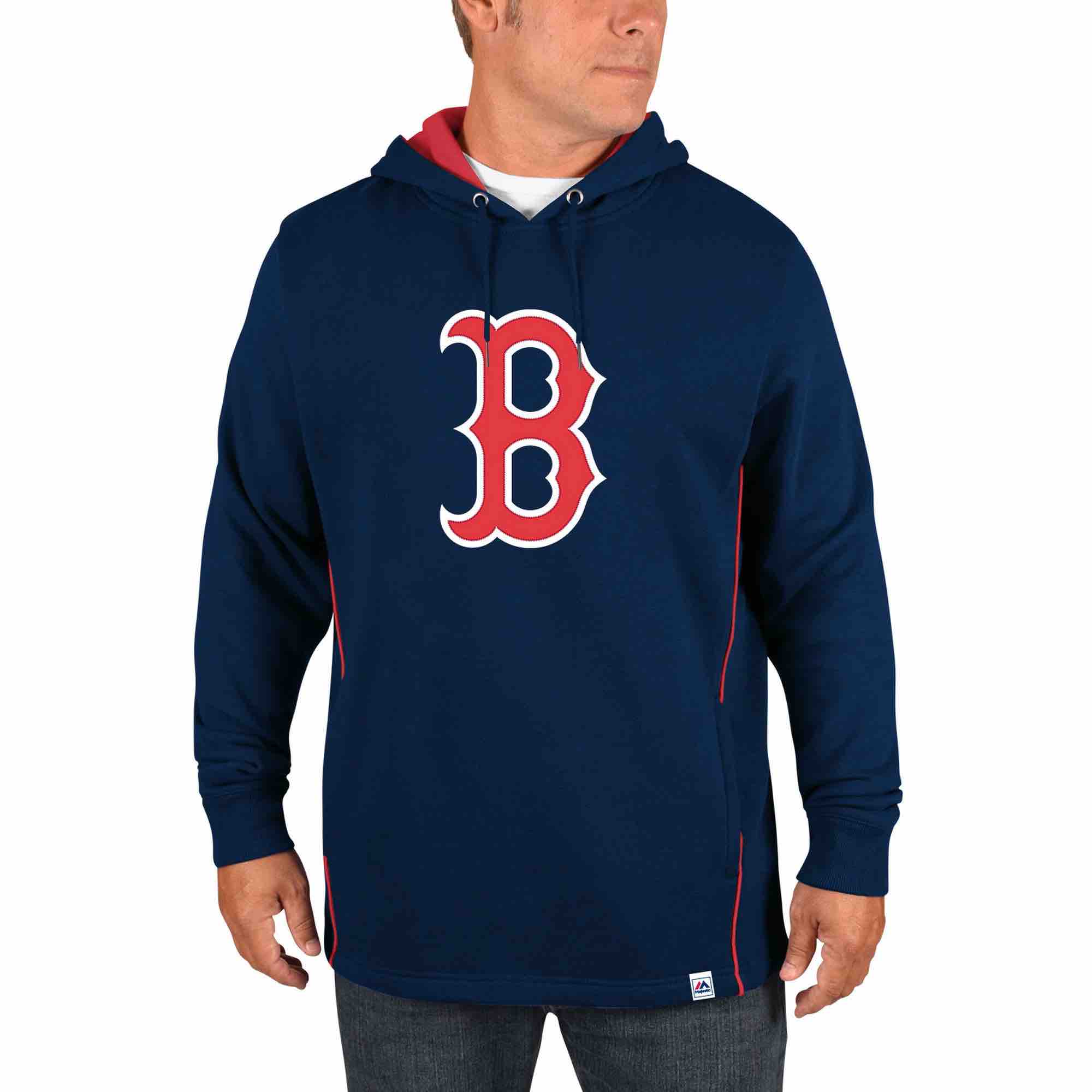 MLB Boston Red Sox Personalized Blue Stitched Hoodie