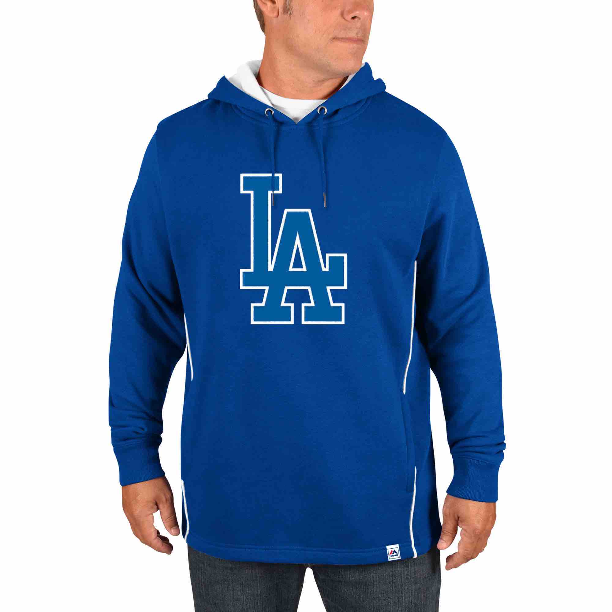 MLB Los Angeles Dodgers Personalized Stitched Blue Hoodie