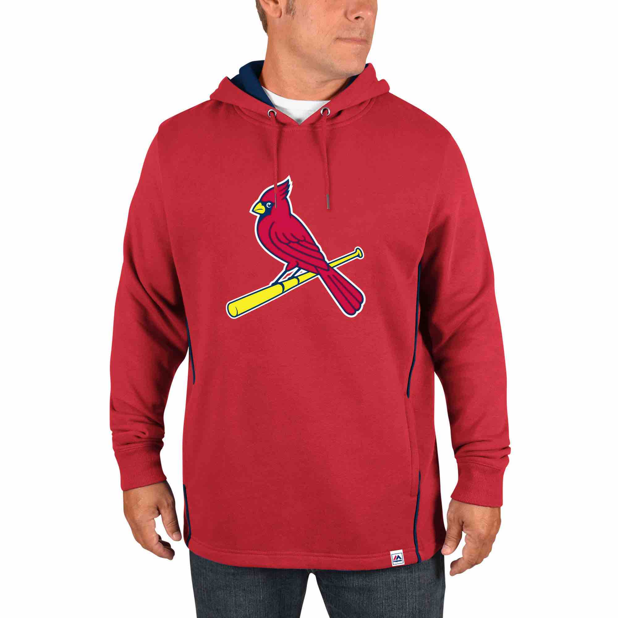 MLB St. Louis Cardinals Personalized Red Stitched Hoodie
