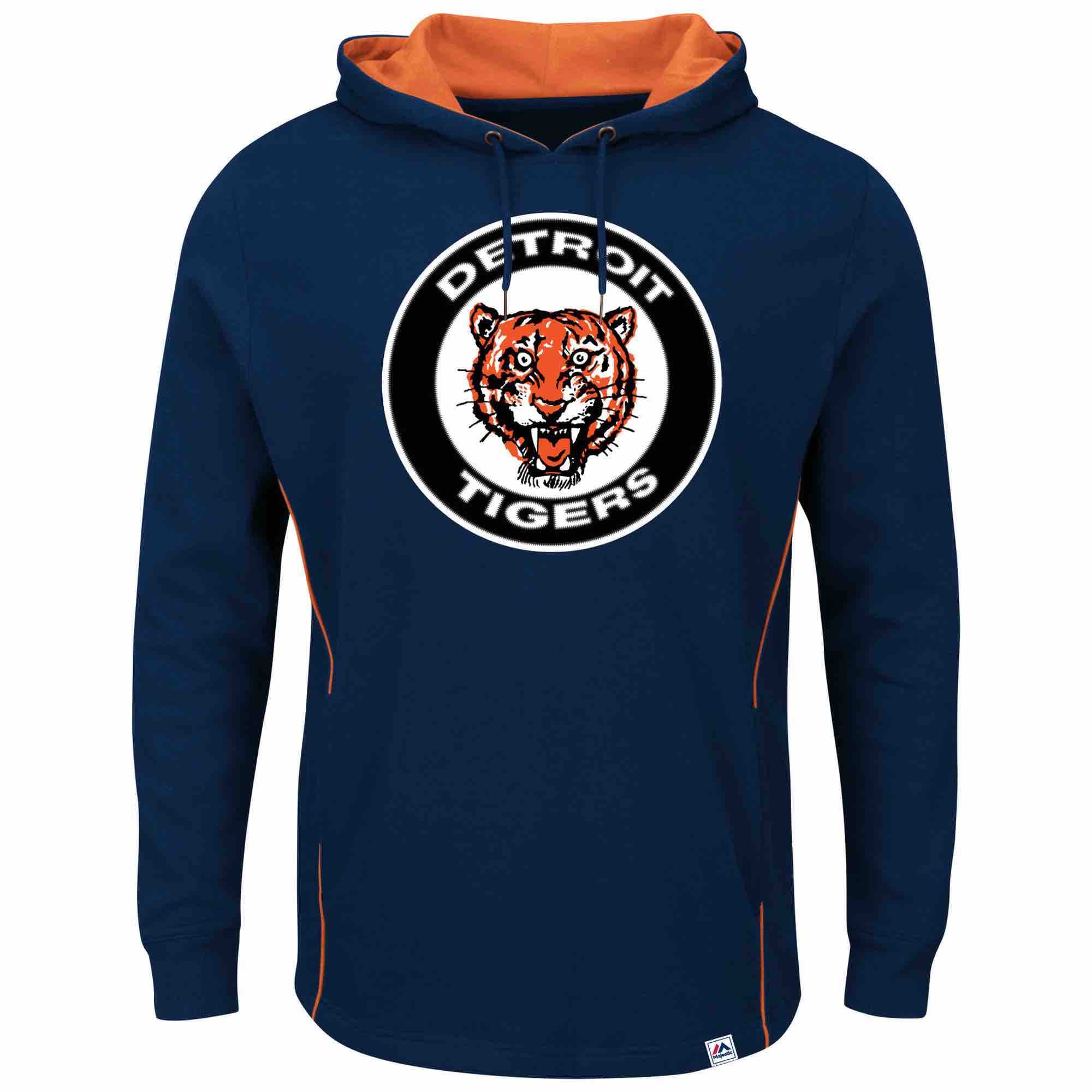 MLB Detroit Tigers Personalized Blue Stitched Hoodie
