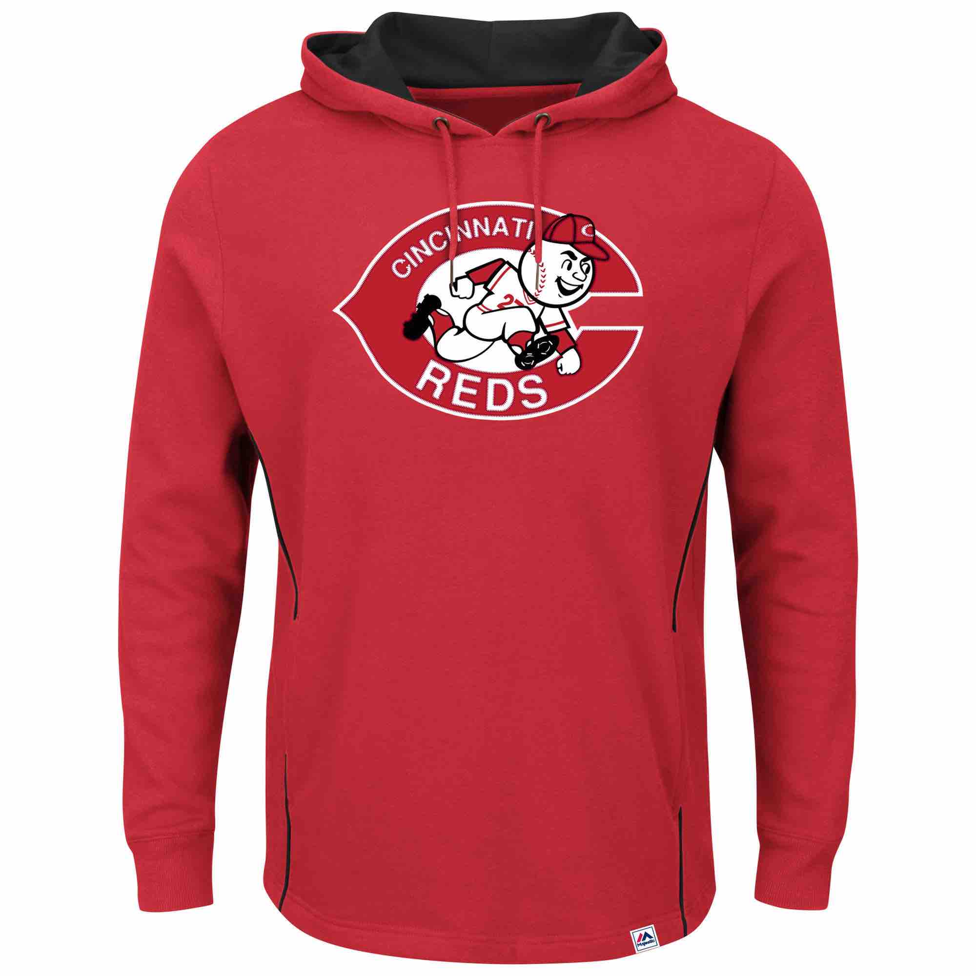 MLB Cincinnati Reds Personalized Red Stitched Hoodie