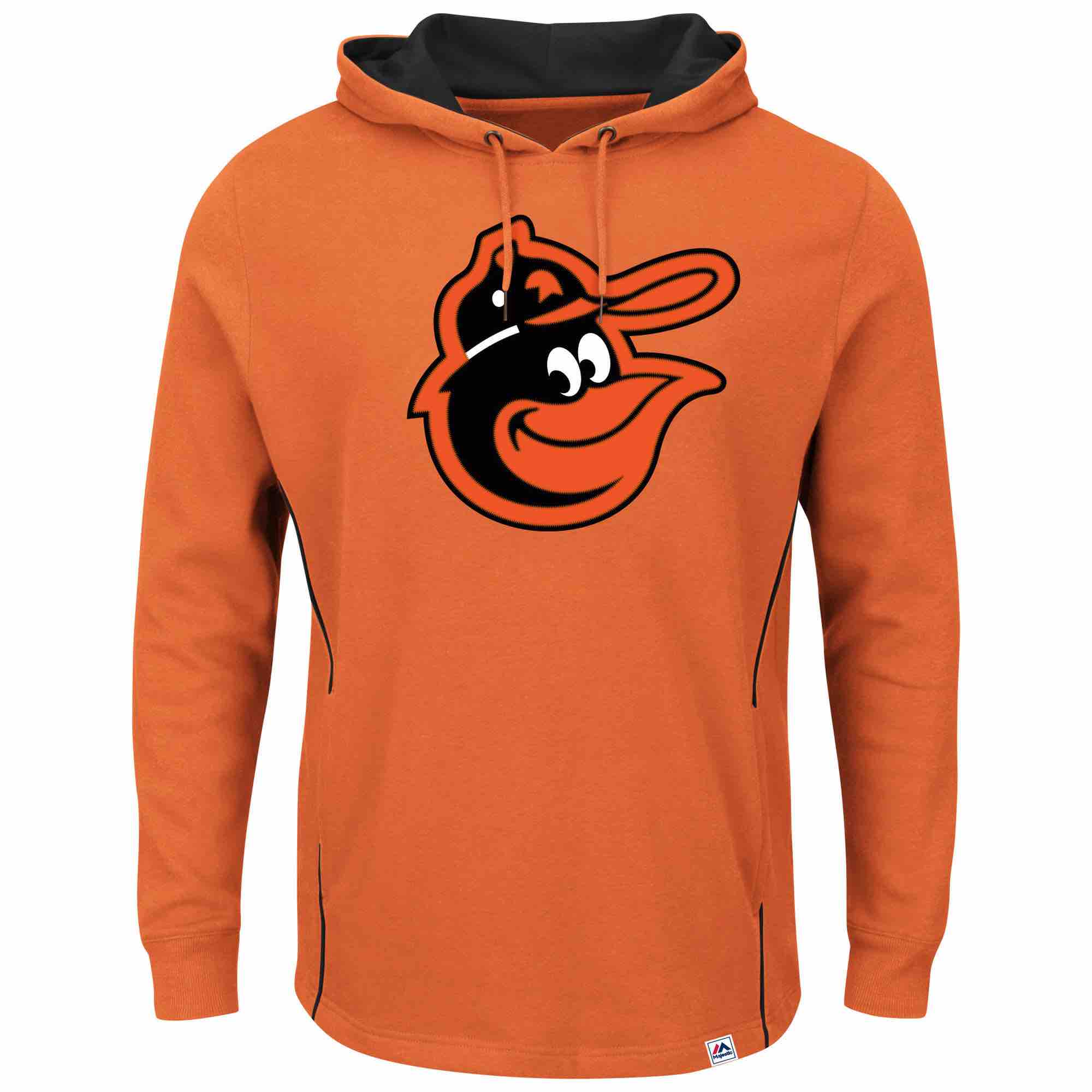 MLB Baltimore Orioles Personalized Orange Stitched Hoodie