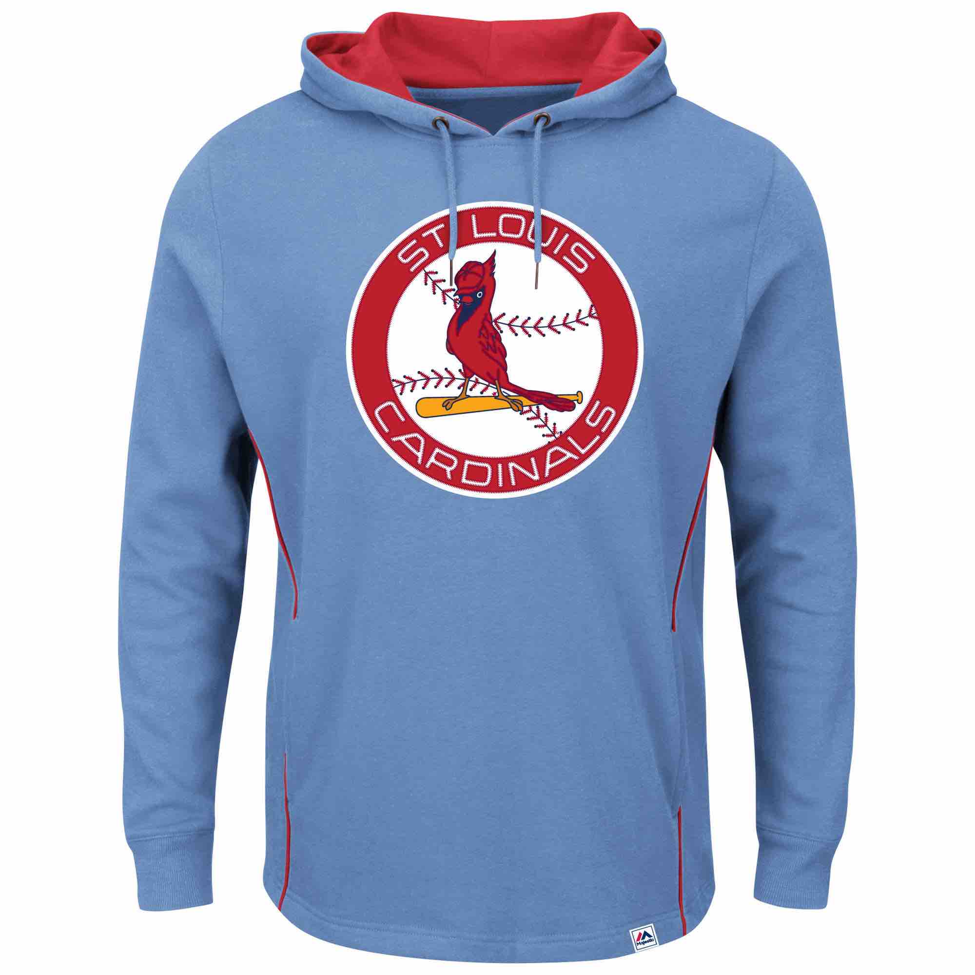 MLB St. Louis Cardinals Personalized L.Blue Stitched Hoodie